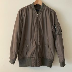 Dark green bomber jacket